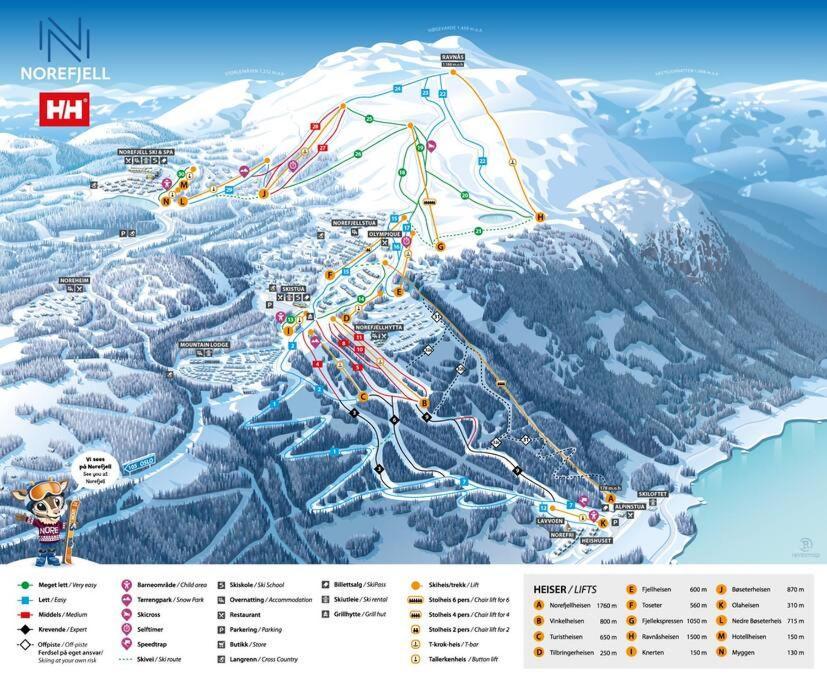 Ski In/Out, Amazing Views, 3 Bedrooms Noresund Exterior foto